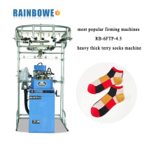 máquinas reafirmantes más populares RB-6FTP-4.5 gruesas calzas terry calcetines maquinaria con precios